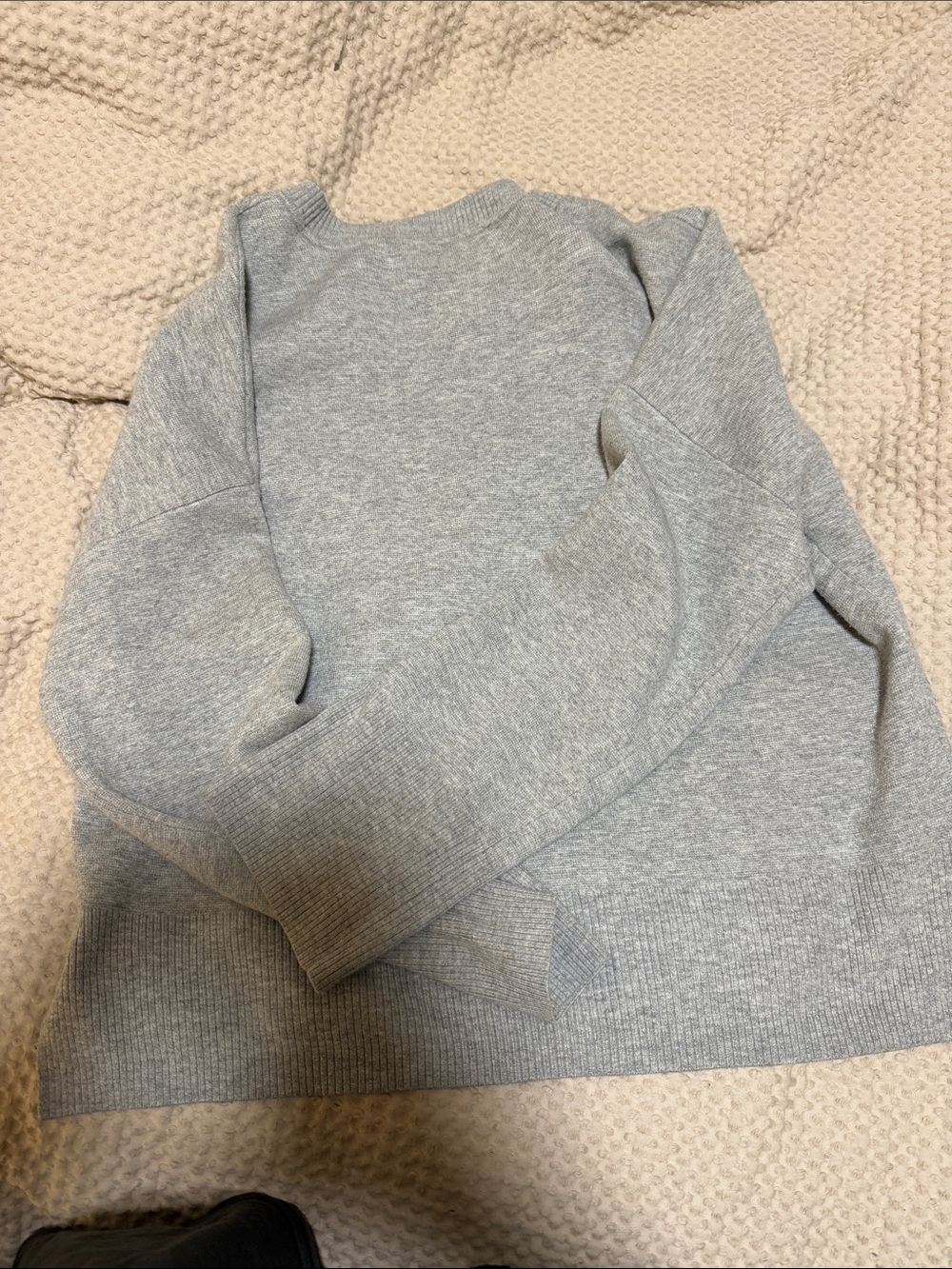 Light Gray Crewneck Sweater - Picture 4 of 5